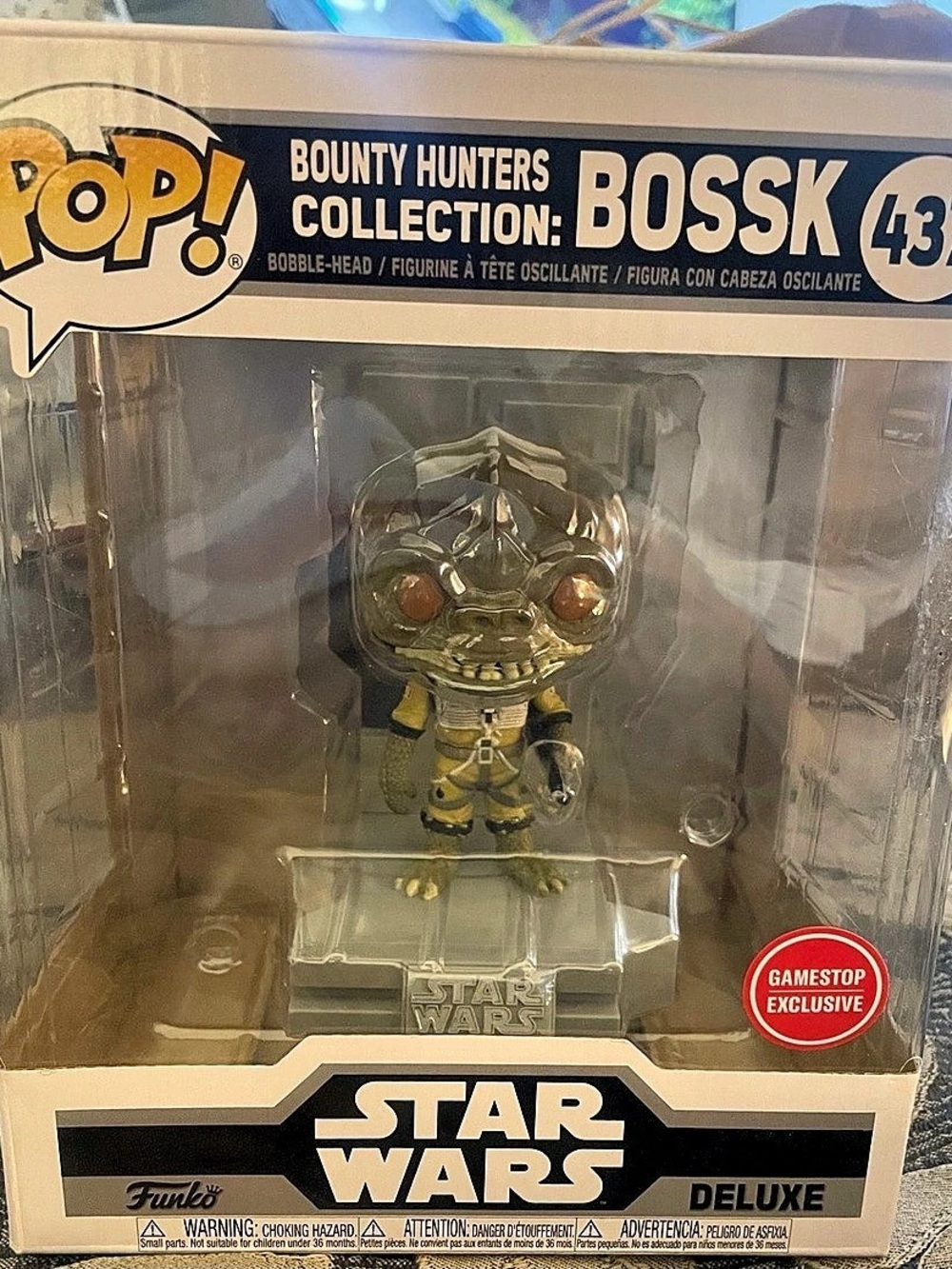 NEW-UNOPENED - FUNKO Pop! Bounty Hunters Collection: Bossk #437 Star Wars Deluxe